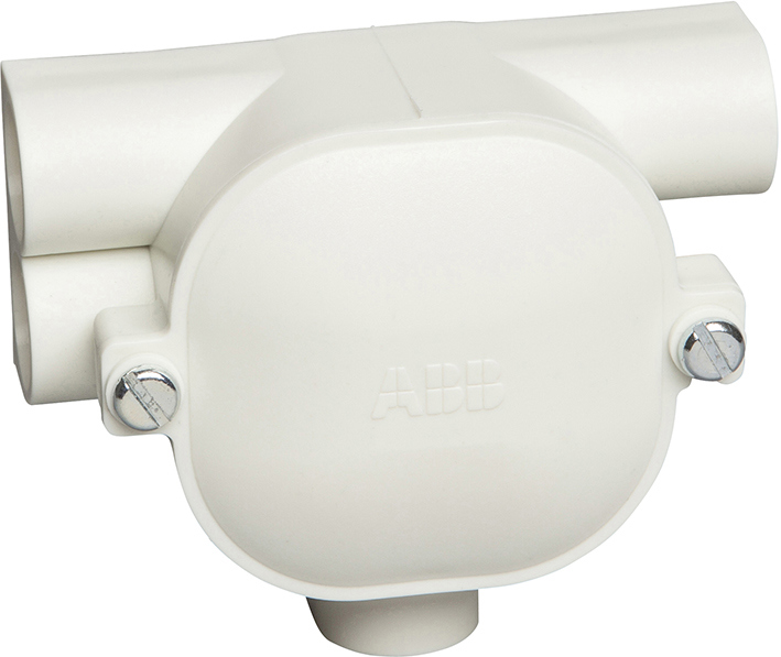 lasdoos top-T-doos dubbel pvc abb