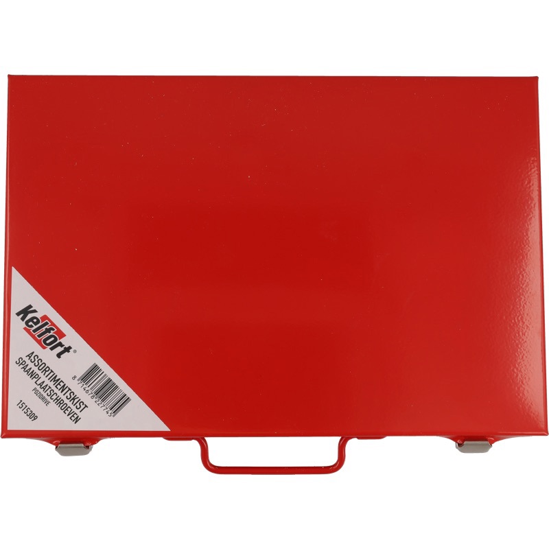 assortimentskoffer metaal rood kelfort-8