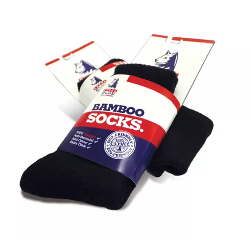 sokken steel blue bamboo