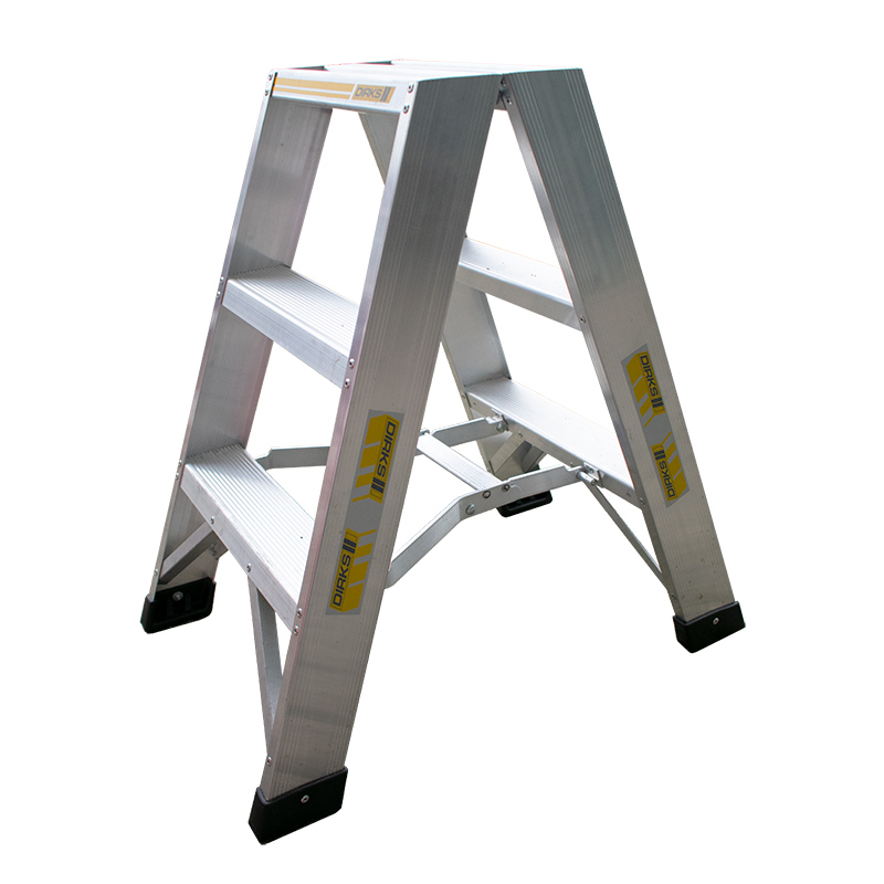 dubbele trap aluminium ongecoat dirks