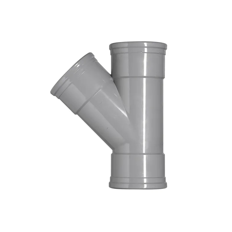 T-stuk pvc grijs rwa