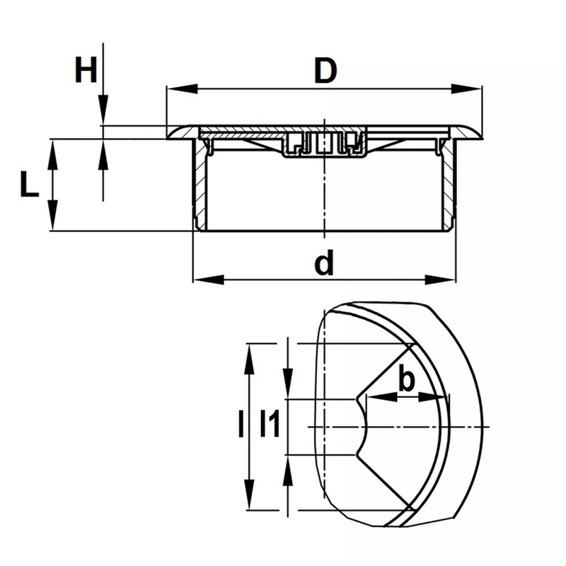 kabeldoorvoer kunststof wit-6
