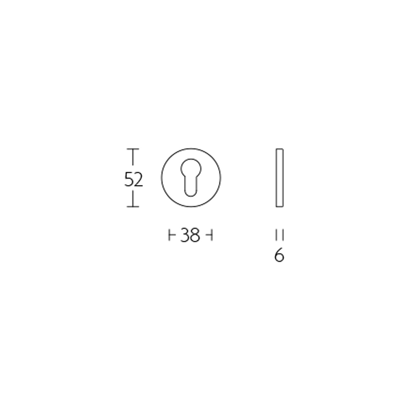 profielcilinderrozet mat zwart-4