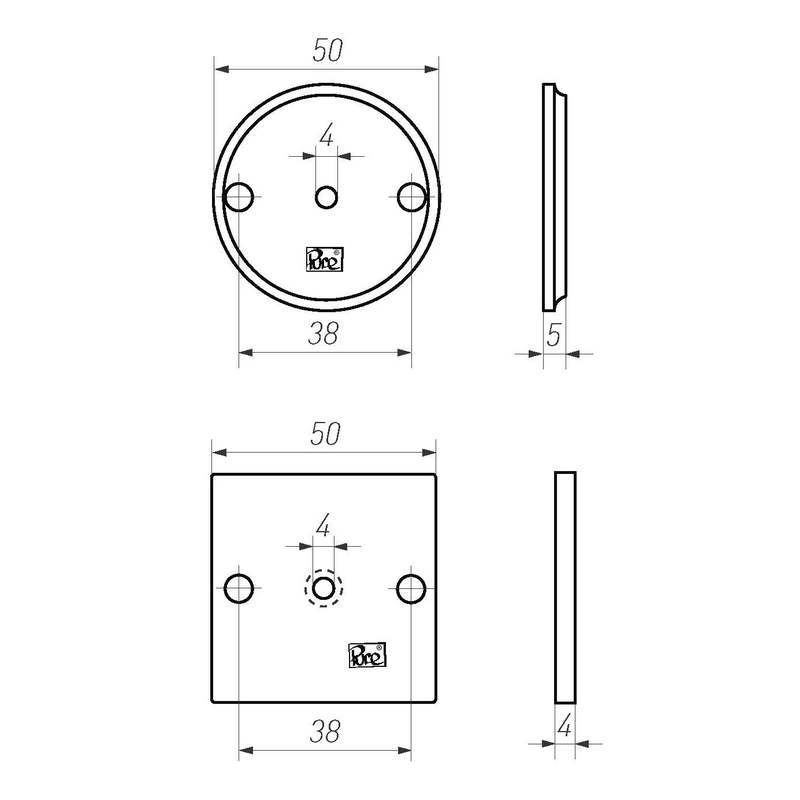 meubelrozet mat wit brons-3