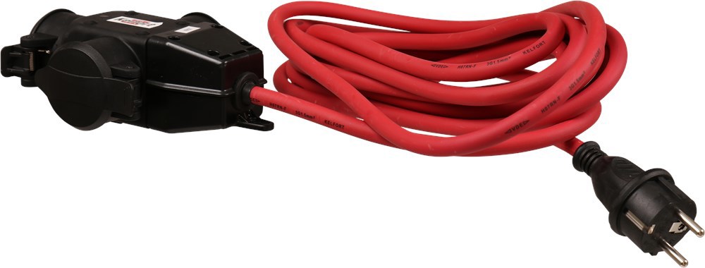 verdeelblok rubber 3-voudig met kabel-3