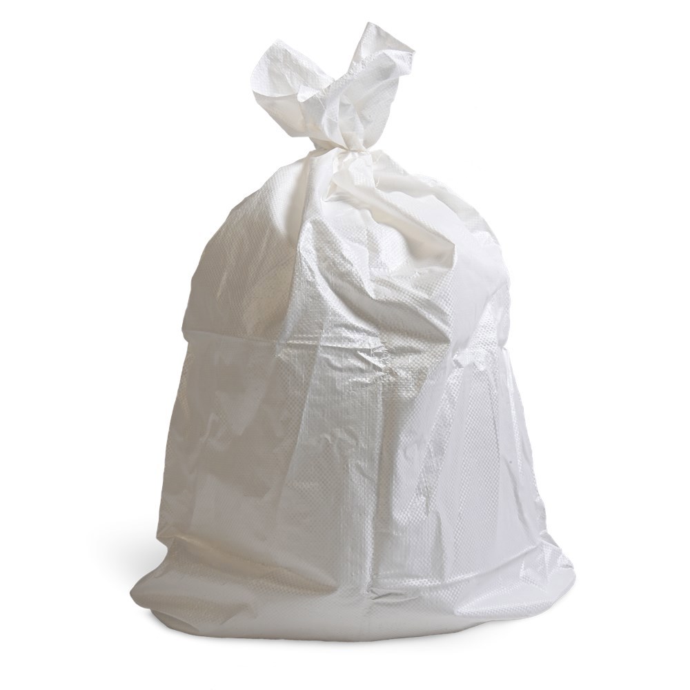 puinzak nylon wit kelfort