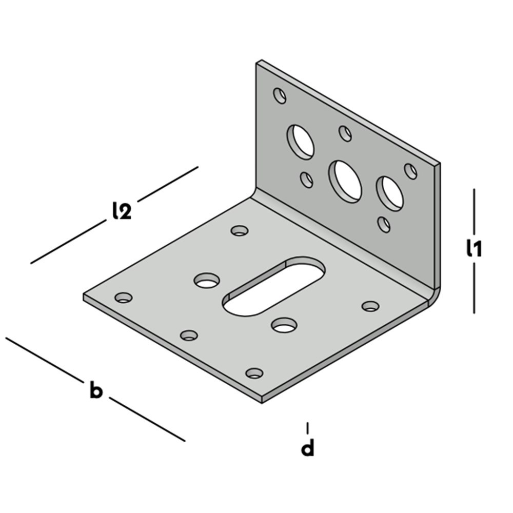 hoekanker zonder ril rvs a2-3