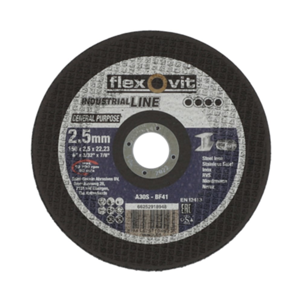 doorslijpschijf metaal flexovit