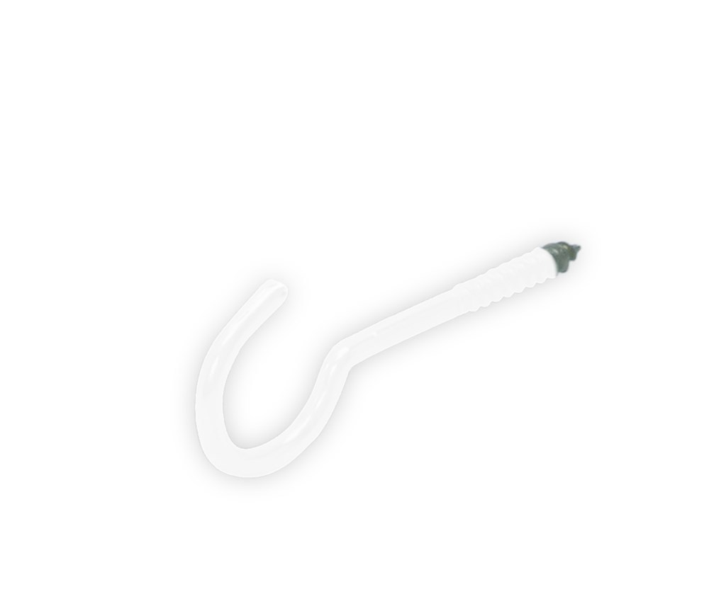 schroefhaak houtdraad zwaar wit epw