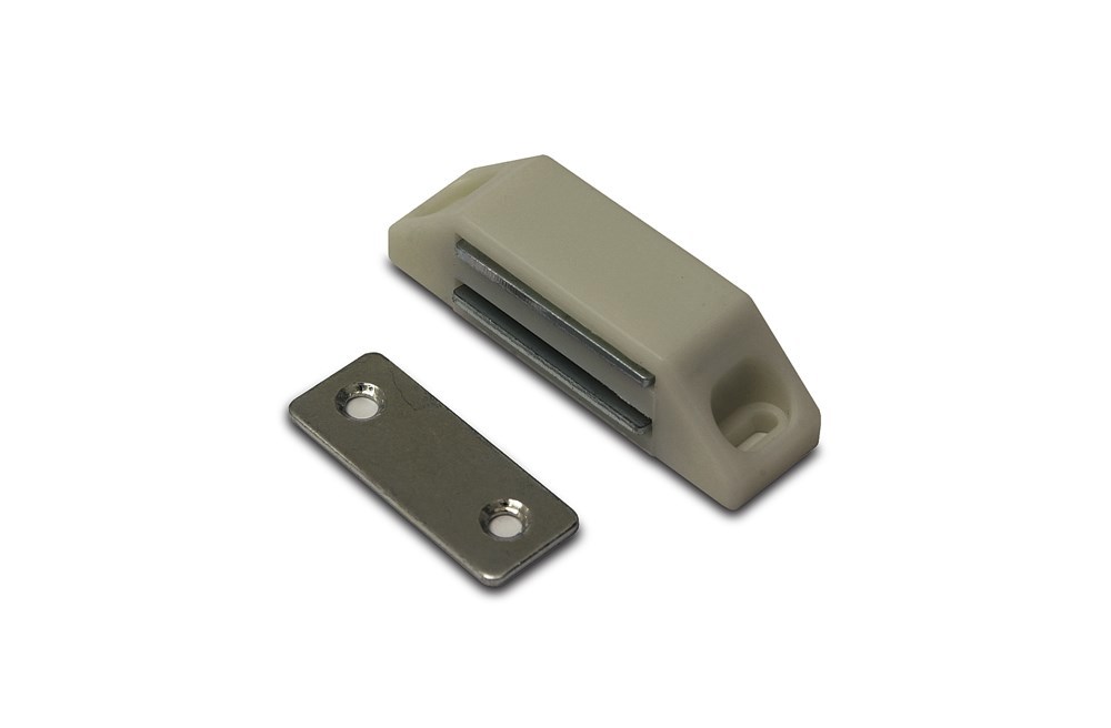 magneetsnapper kunststof cremewit