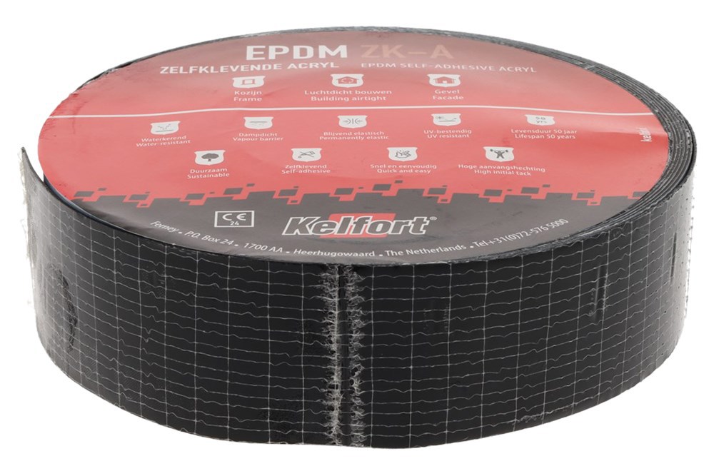 stroken epdm folie zwart kelfort acryl