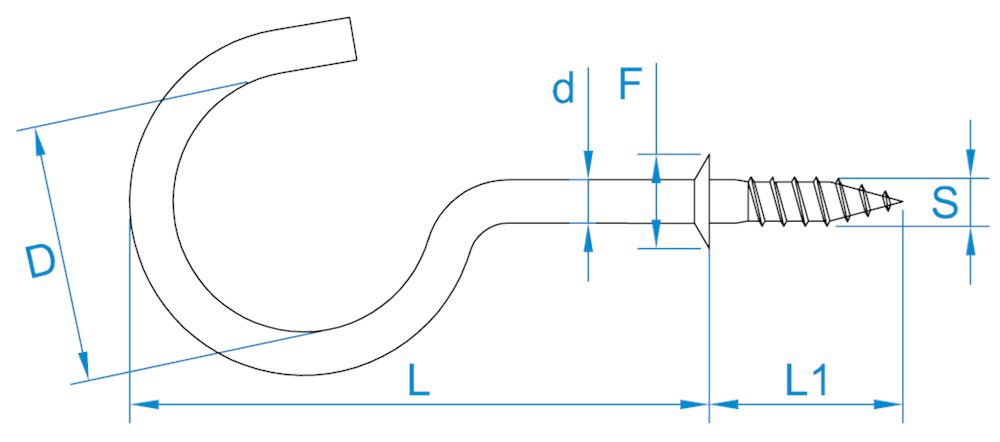 schroefhaak met borst vermessingd-3