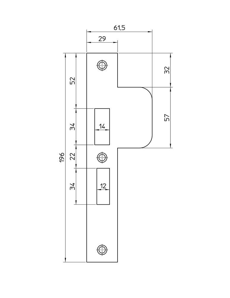 sluitplaat rvs nemef-3