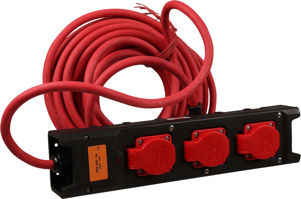 verdeelblok nylon 3-voudig met kabel-4