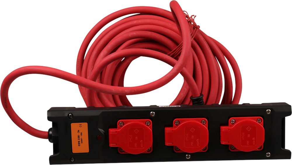 verdeelblok nylon 3-voudig met kabel-3