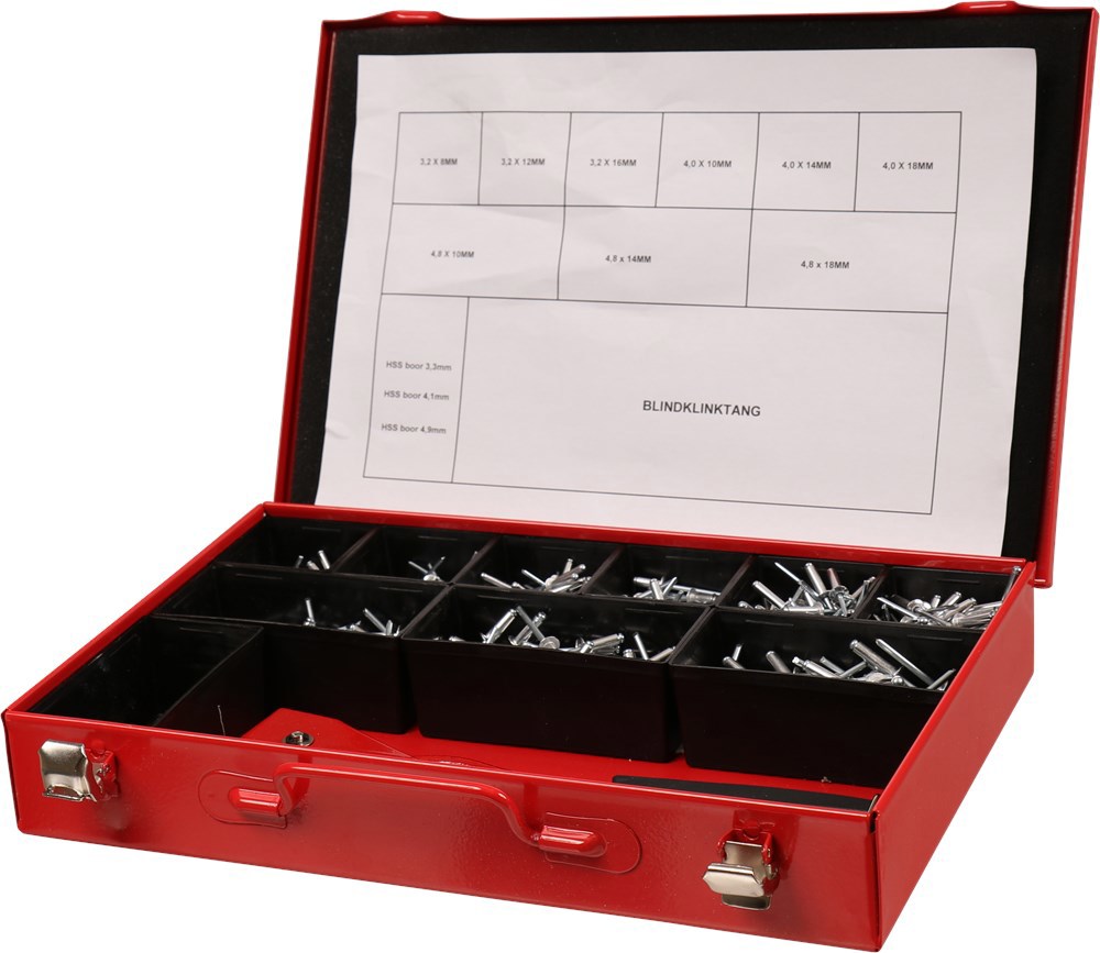 assortimentskoffer metaal rood kelfort-4