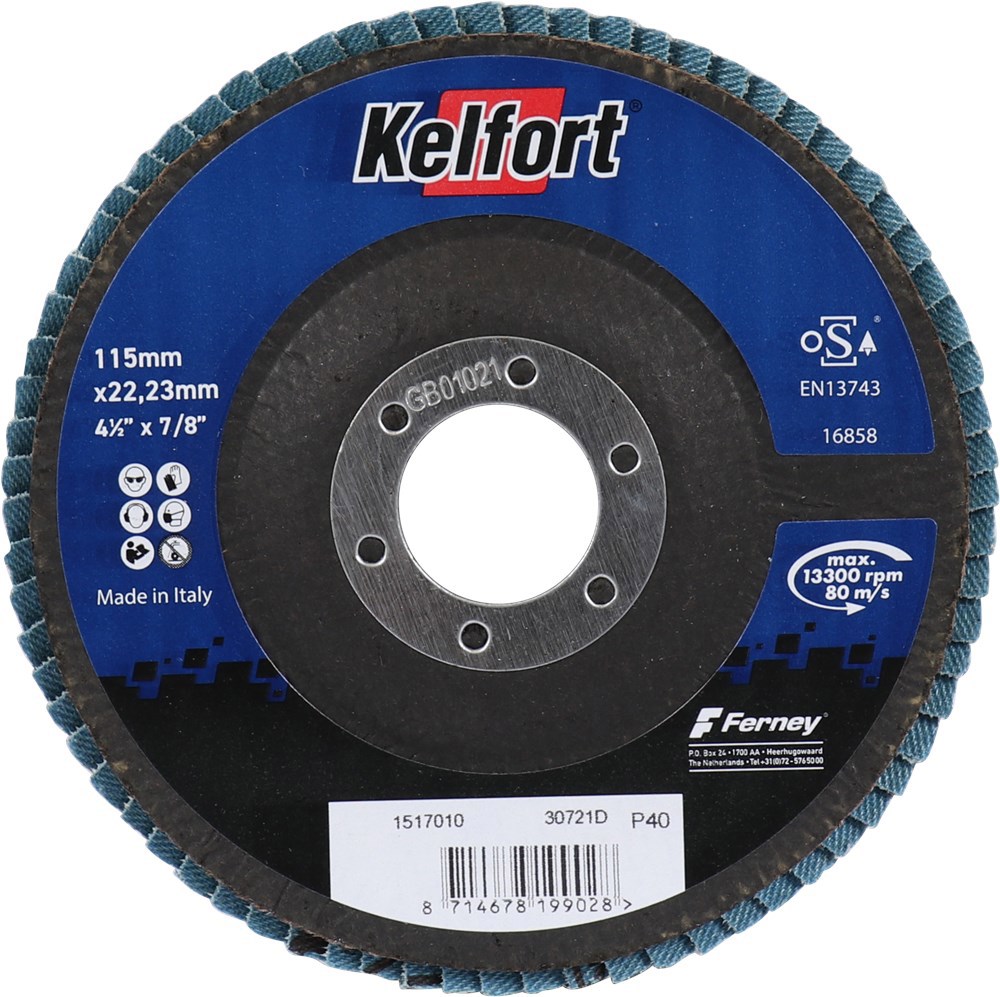 lamellenslijpschijf schuin kelfort