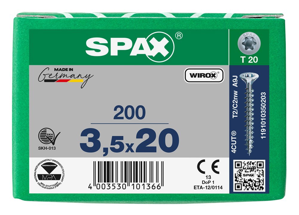 spaanplaatschroef wirox spax-7