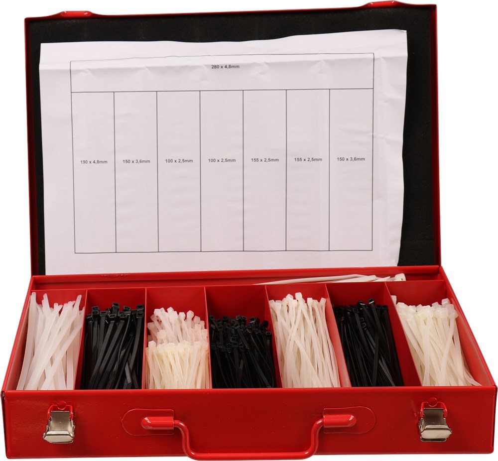 assortimentskoffer metaal rood kelfort-3