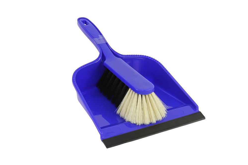 stoffer en blik kunststof betra