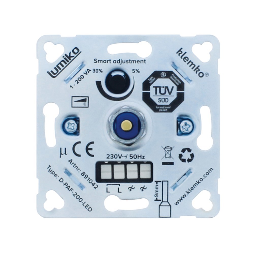 dimmer inbouw led klemko