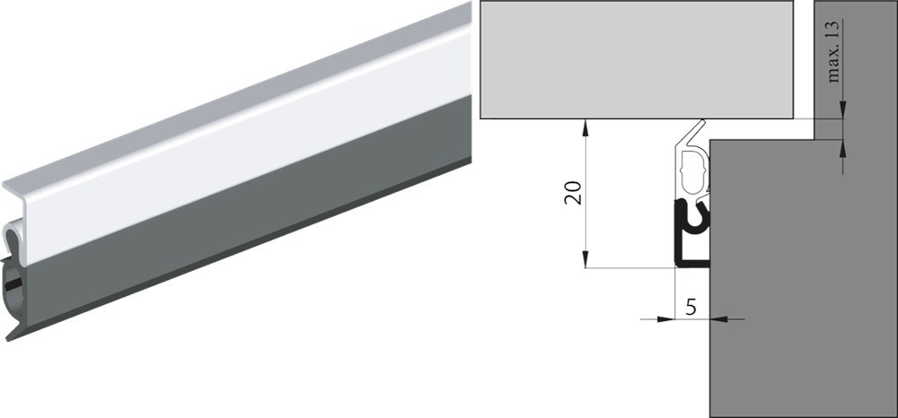 tochtprofiel aluminium opbouw ellen