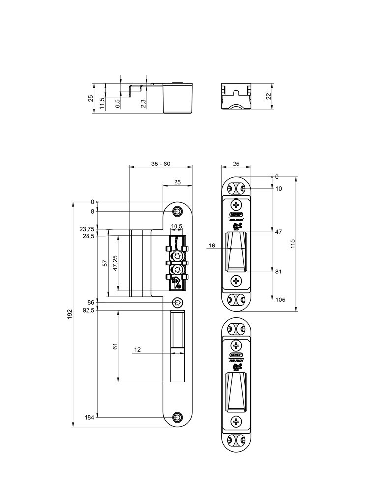 sluitgarnituur nemef-3