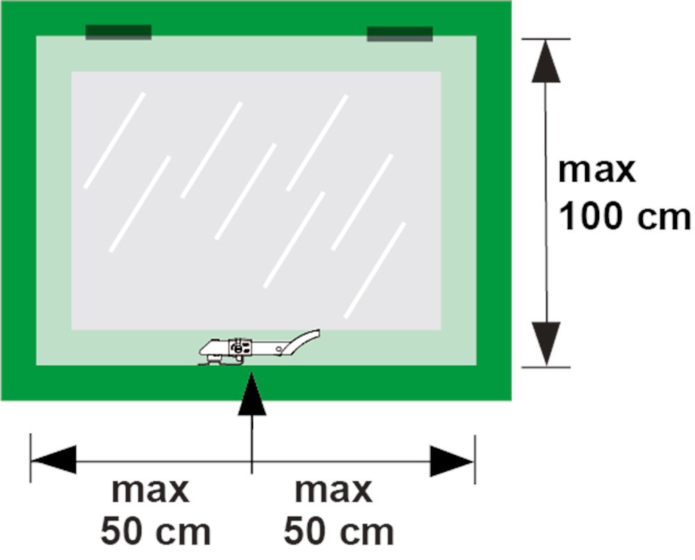 combi-raamuitzetter wit axa-4