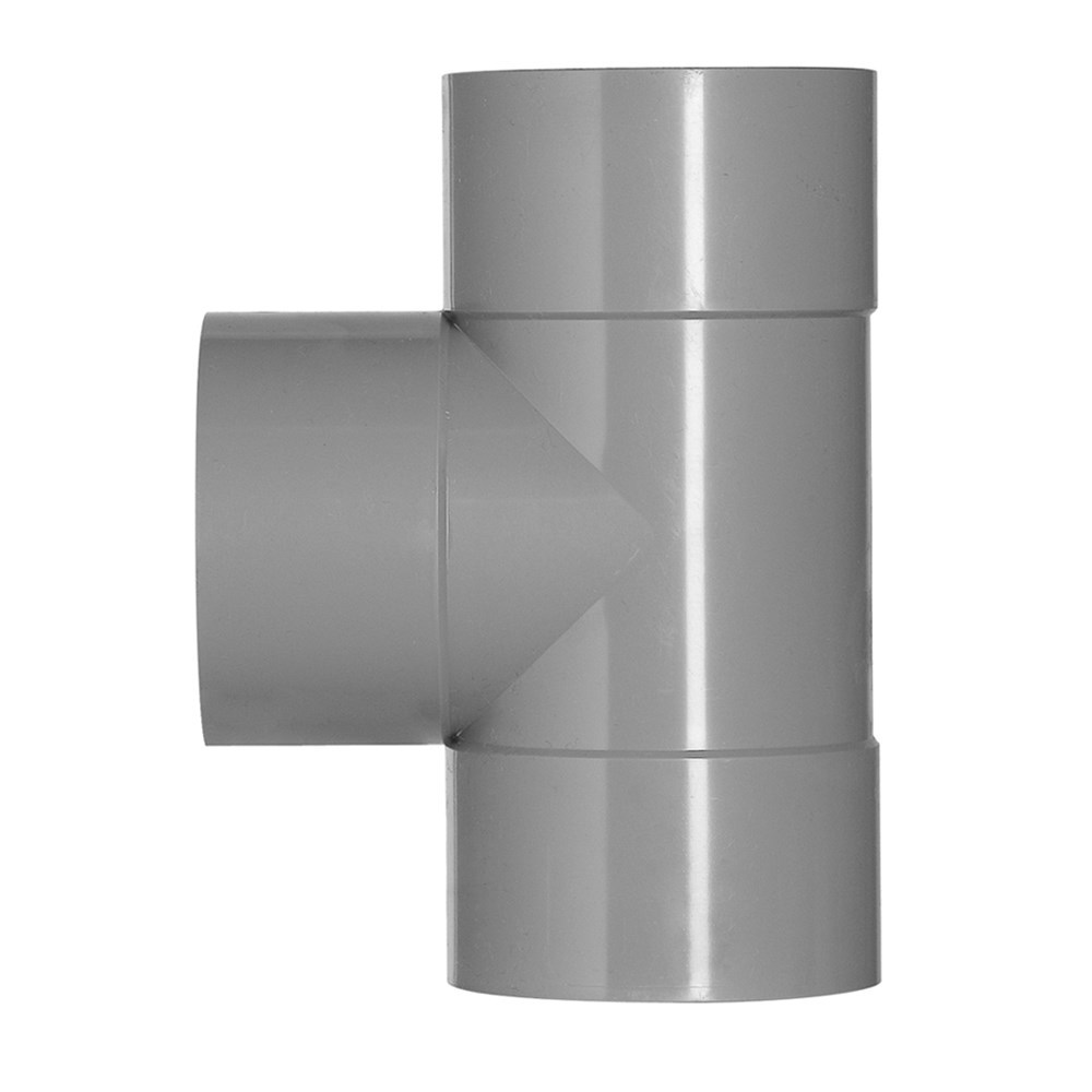 T-stuk pvc grijs rwa-3