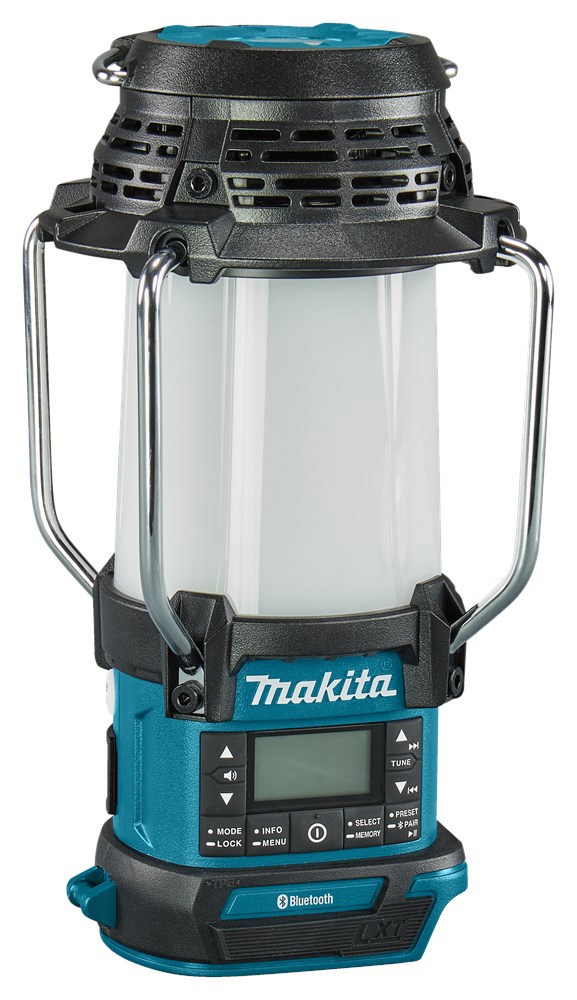 accu camping lamp met radio makita