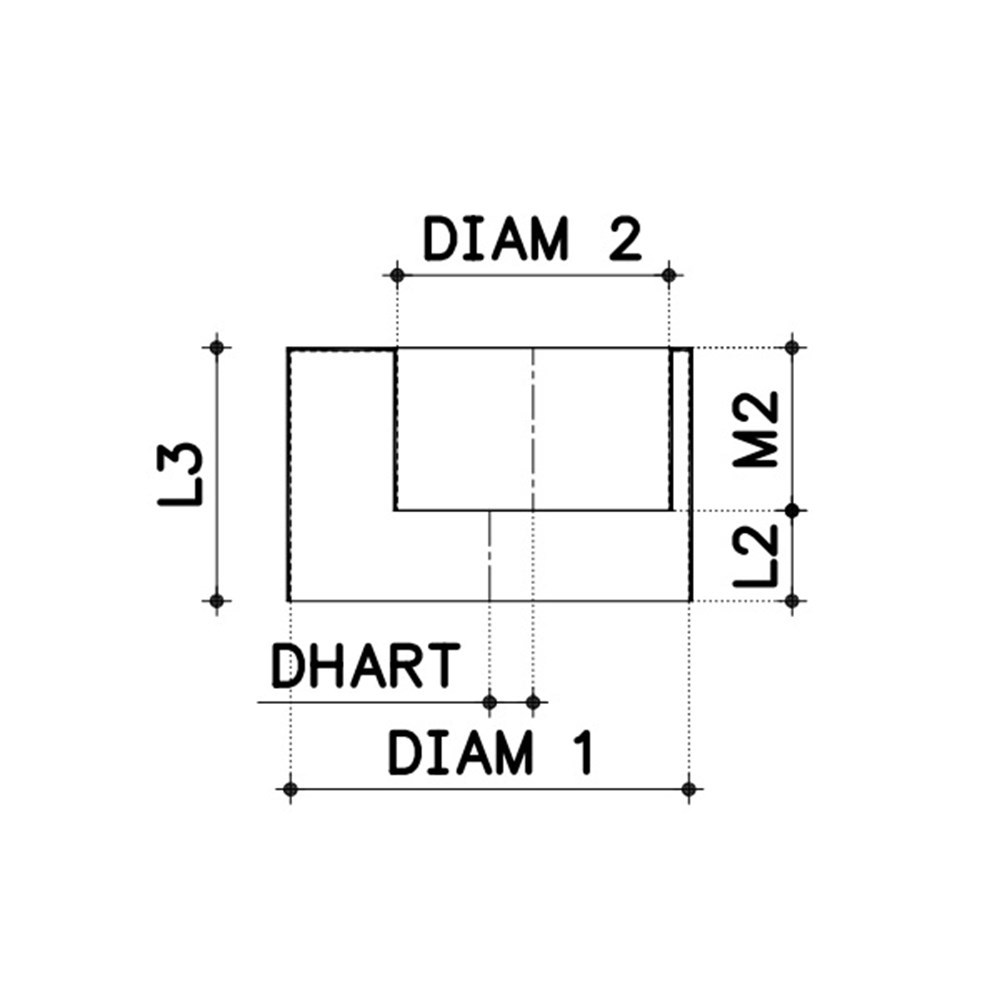 verloopring pvc grijs hwa/rwa-4